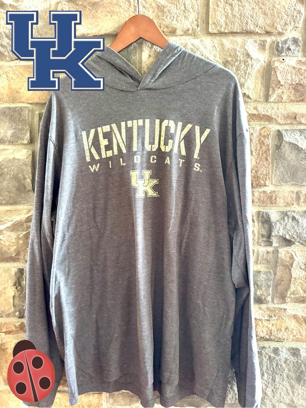 Gray Wildcats Hooded T Shirt -XXL